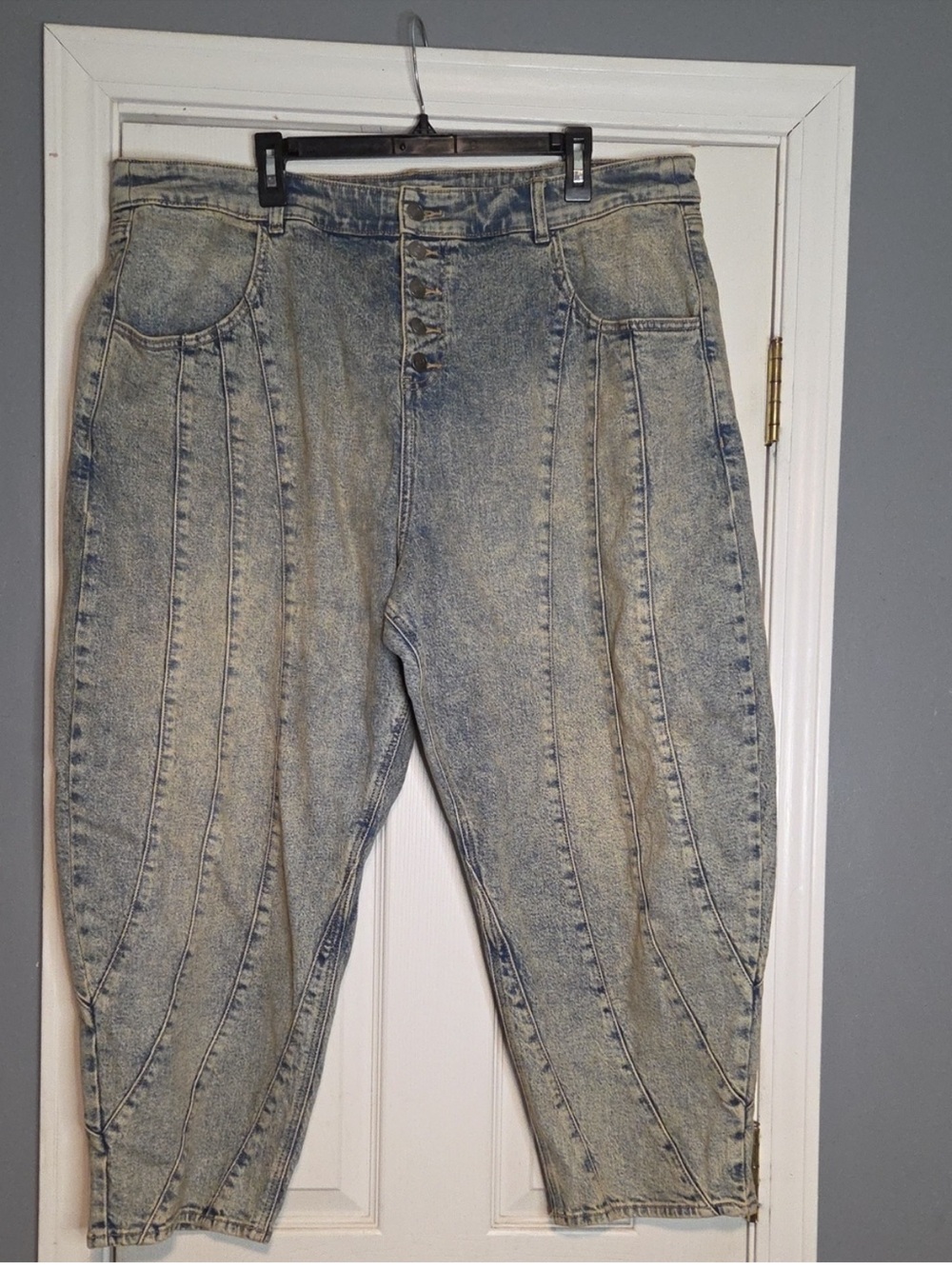 torrid Festi Barrel Jeans High Rise with Vertical Panel Seams